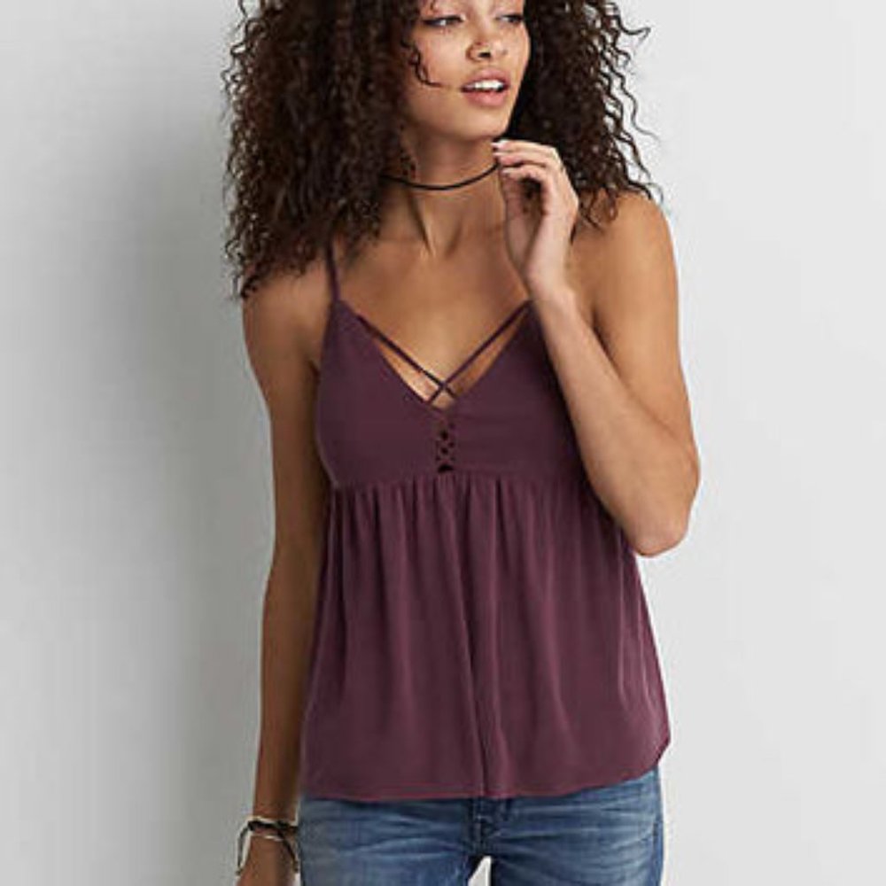 American Eagle Criss-cross Tank Top
